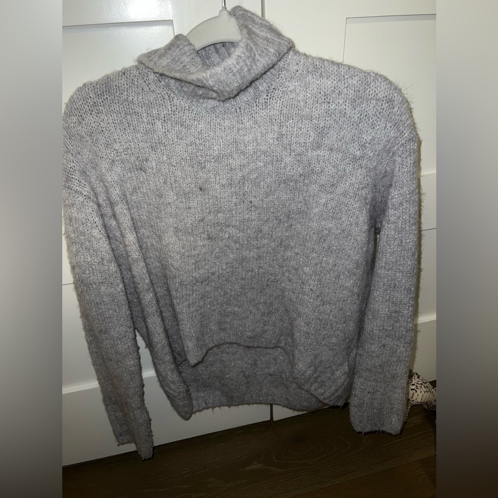 Oversized sweatshirt, gray, xs, long,h&m